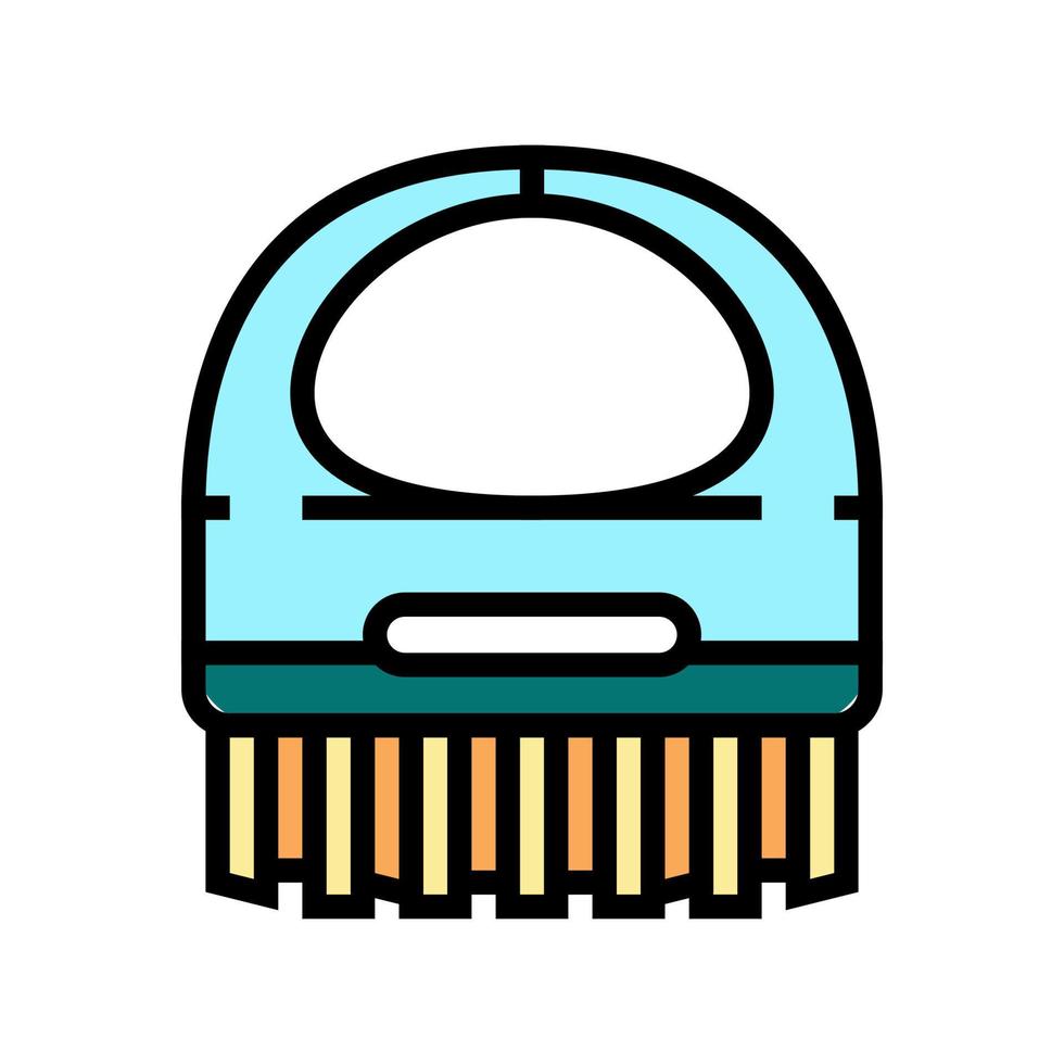 brush spa salon accessory color icon vector illustration