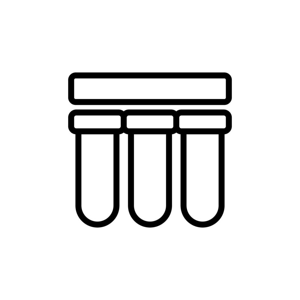 The water purification filter is an icon vector. Isolated contour symbol illustration vector