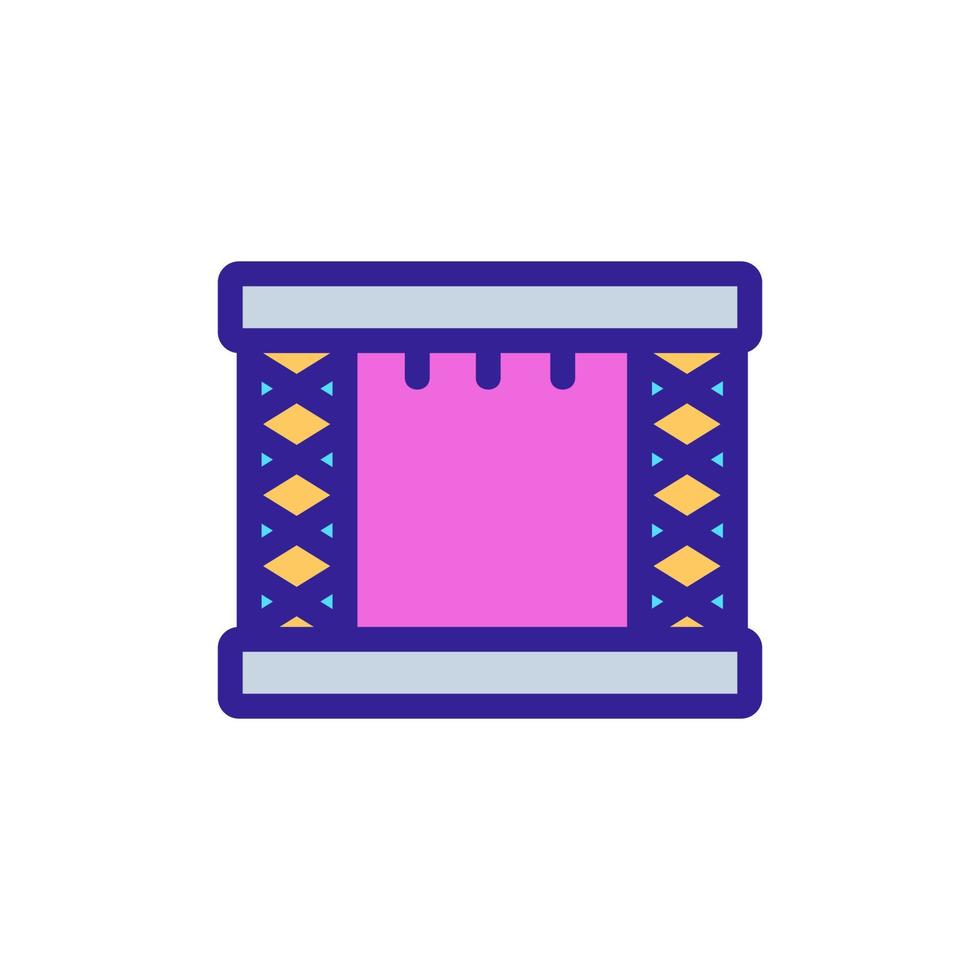scene icon vector. Isolated contour symbol illustration vector