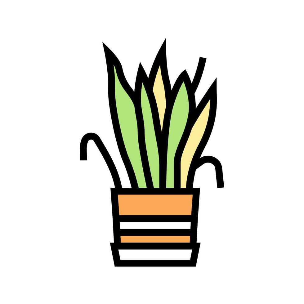 drying house plant color icon vector illustration