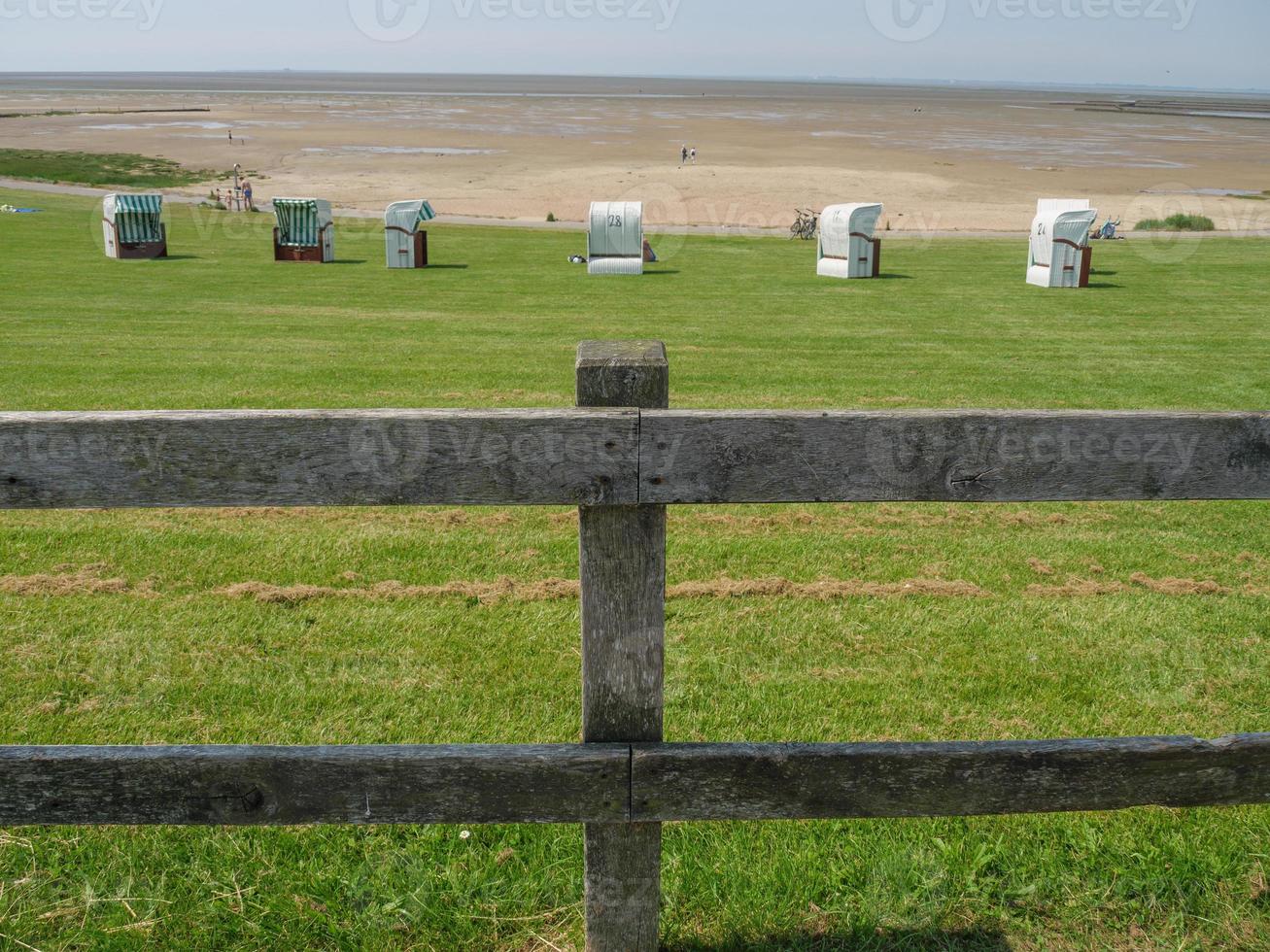 the island Nordstrand in the north sea photo