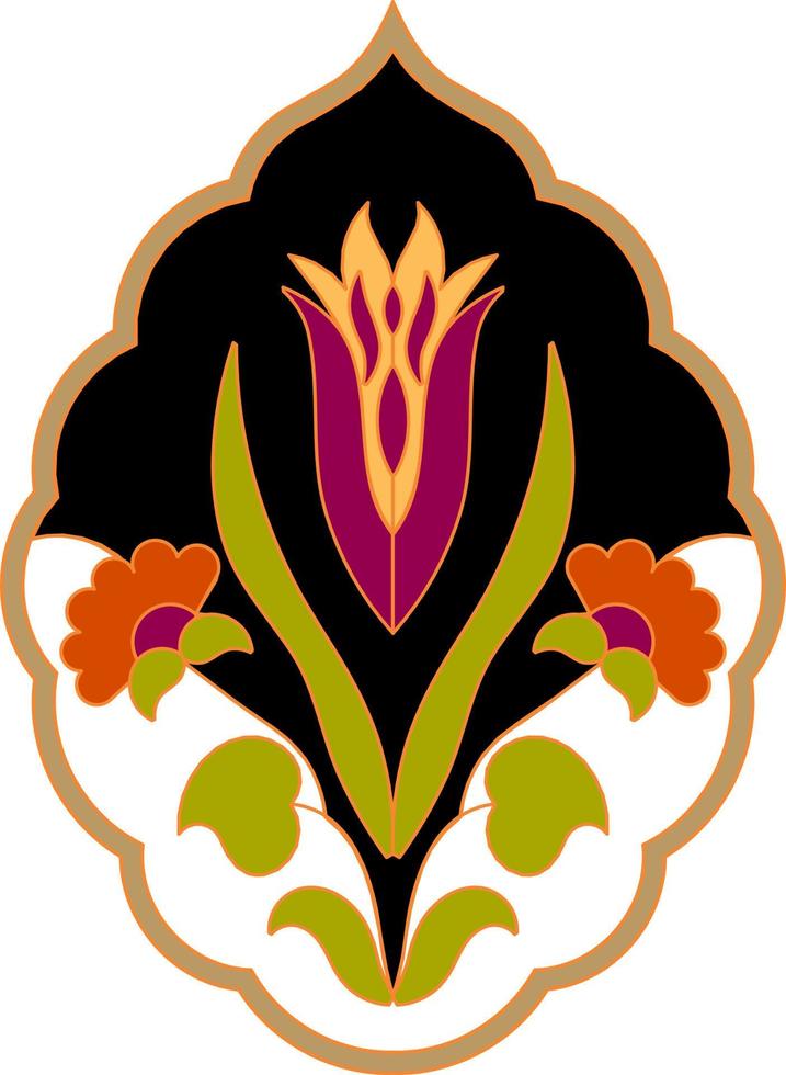 Floral Motif Design vector