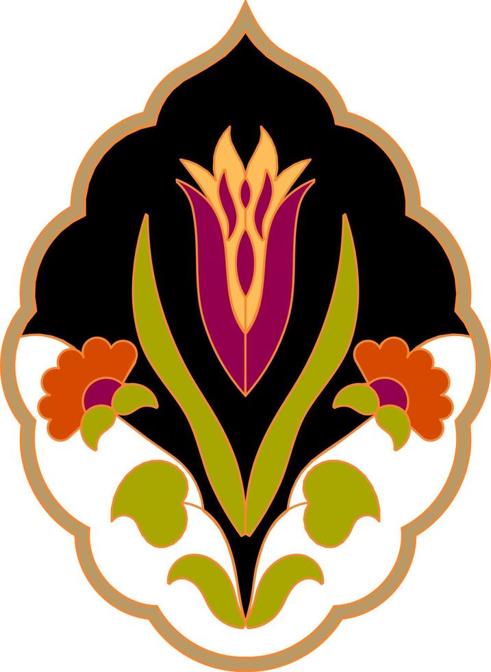 diseño de motivos florales vector