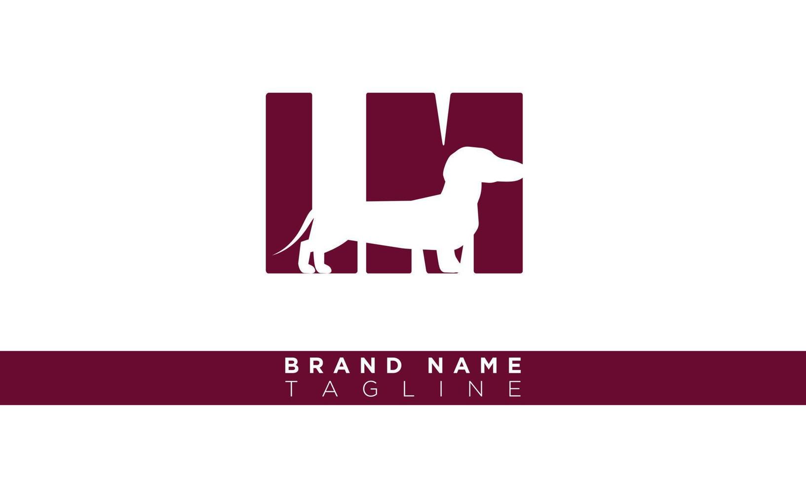 LM With Animal icon Alphabet letters Initials monogram logo vector
