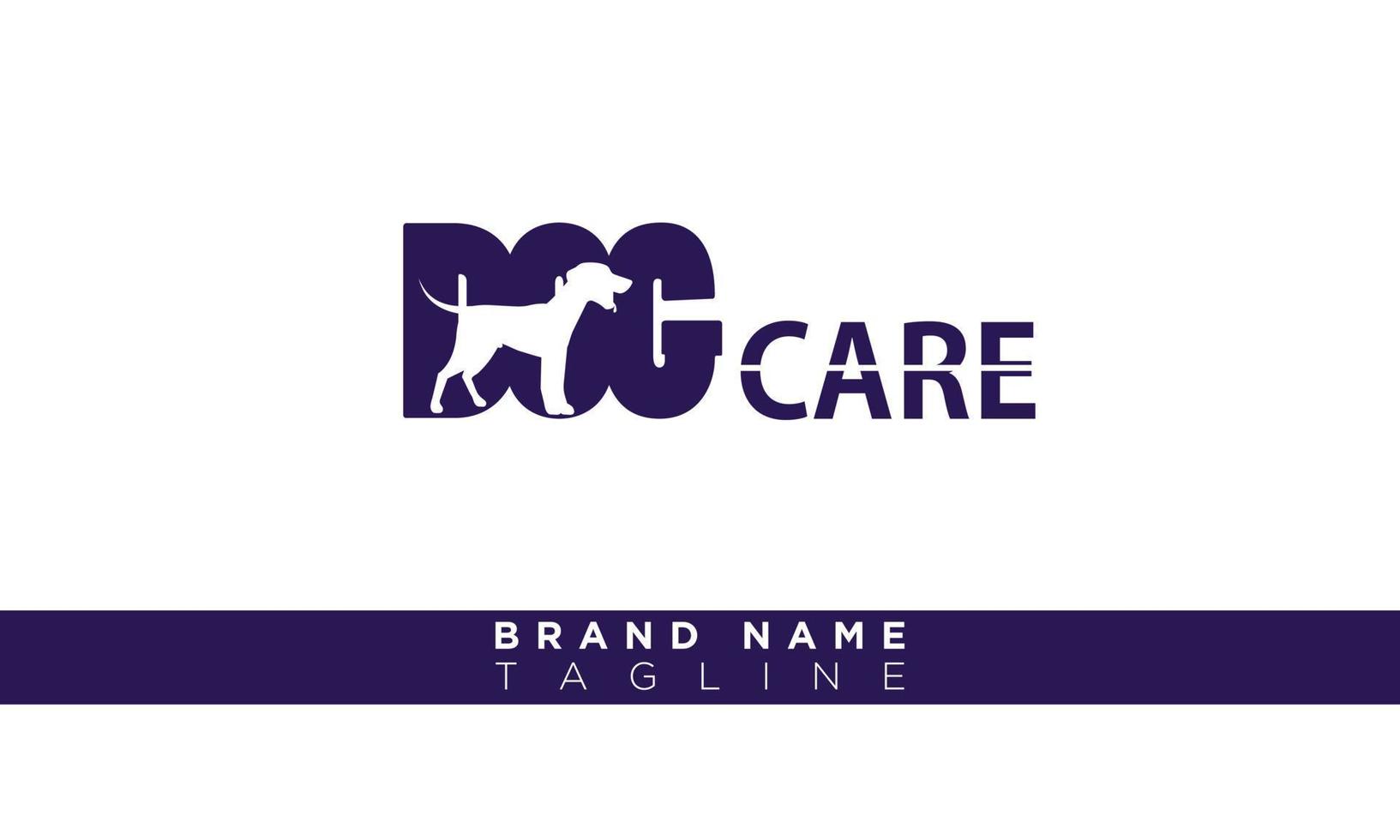 DOG icon Alphabet letters Initials monogram logo vector
