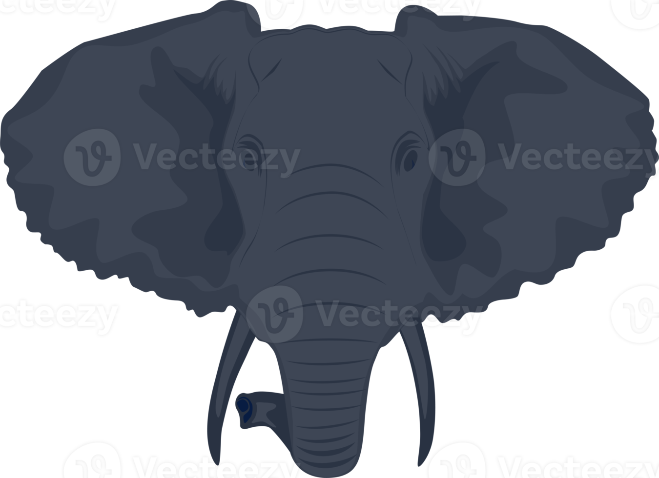 Elephant head icon sign png