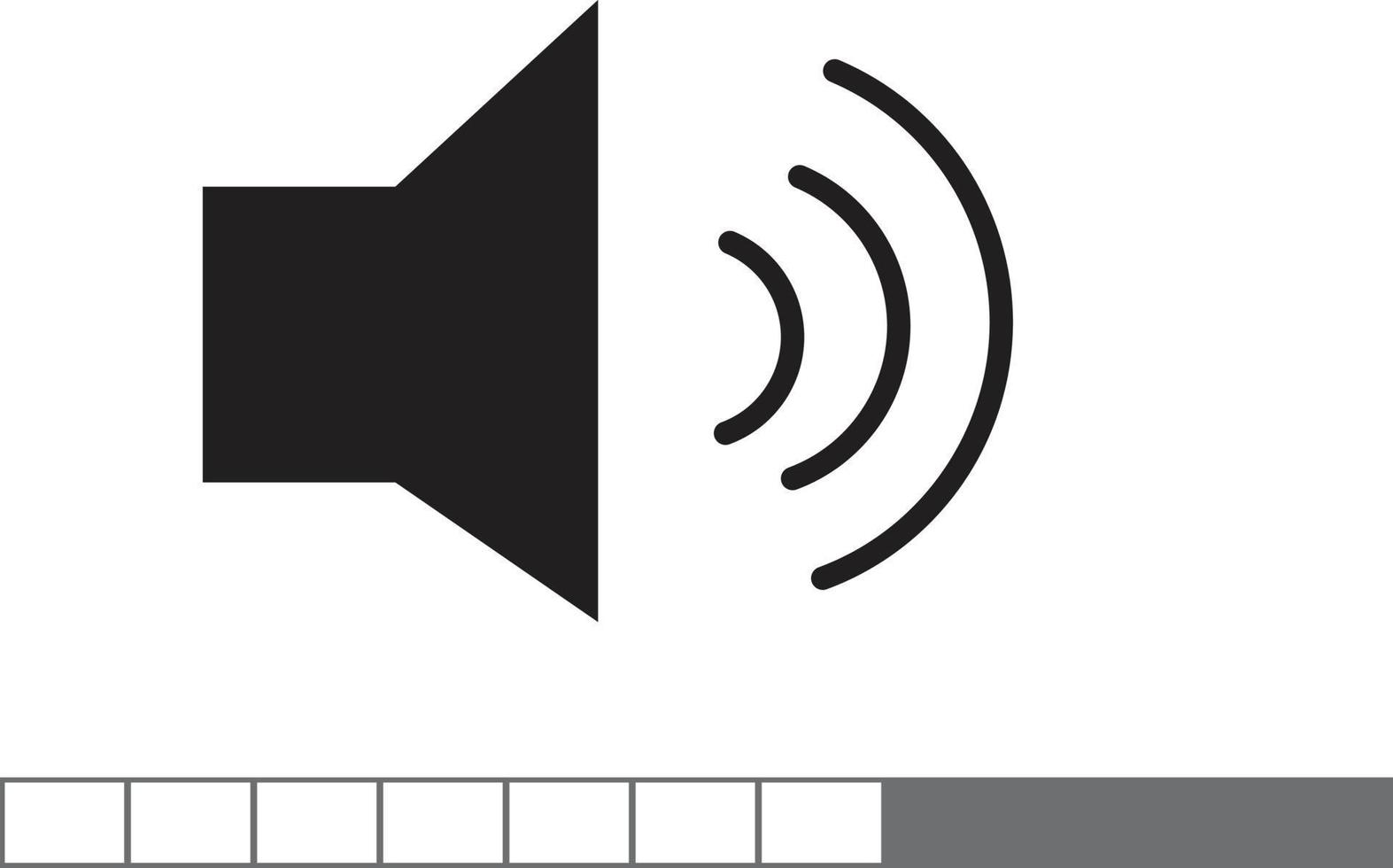 Audio icon on white background. Speaker sign. Volume Icon black symbol. flat style. vector