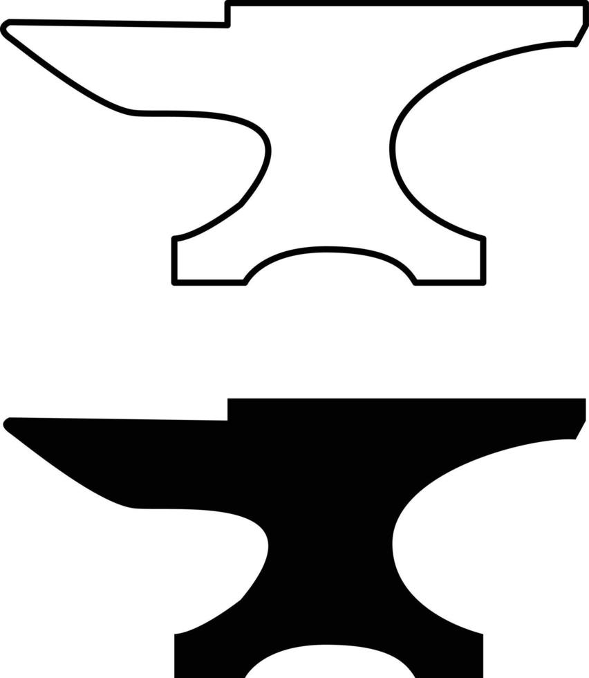 anvil icon on white background. anvil sign. anvil blacksmith symbol. flat style. vector