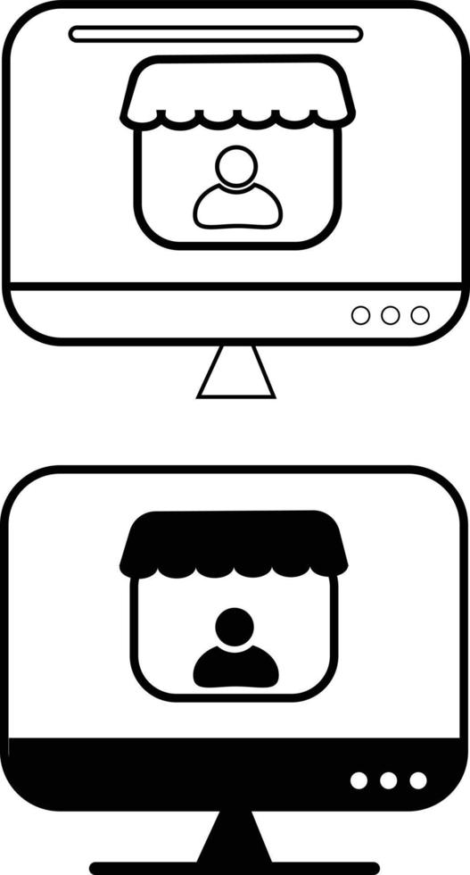 merchant sign. merchant icons for online store. E-commerce and shopping symbol. shopping online logo. flat style. vector