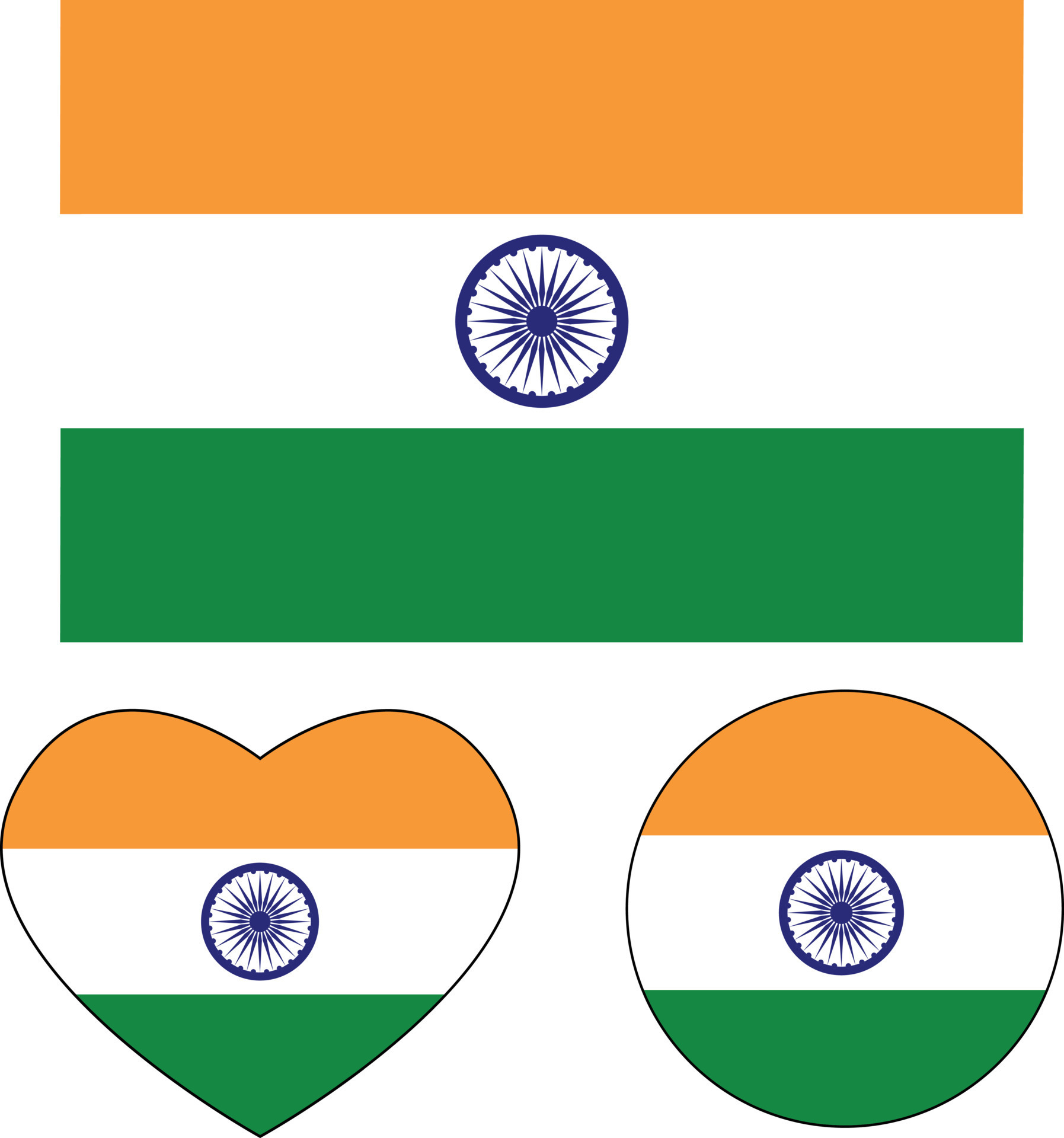 india flag on white background. India national flag sign. indian flag symbol.  flat style. 10311395 Vector Art at Vecteezy