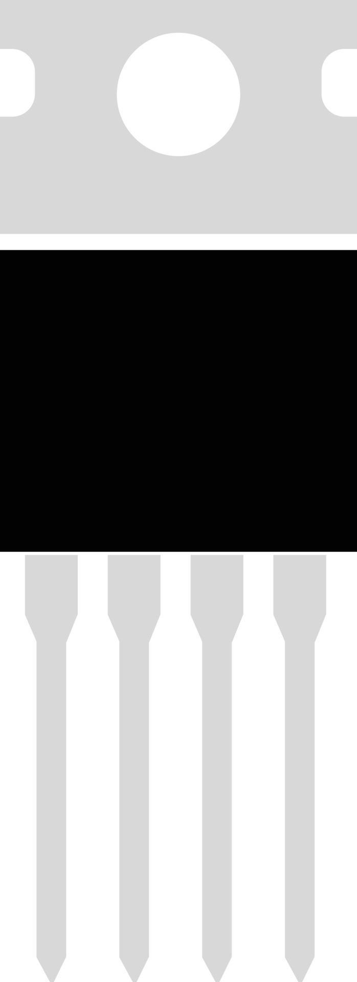 field effect transistor icon on white background. power transistor sign