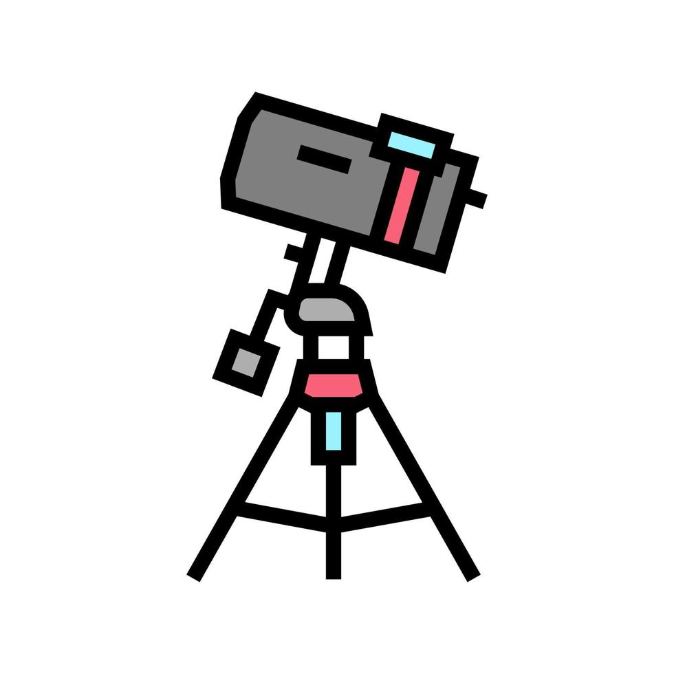 catadioptric planetarium color icon vector illustration