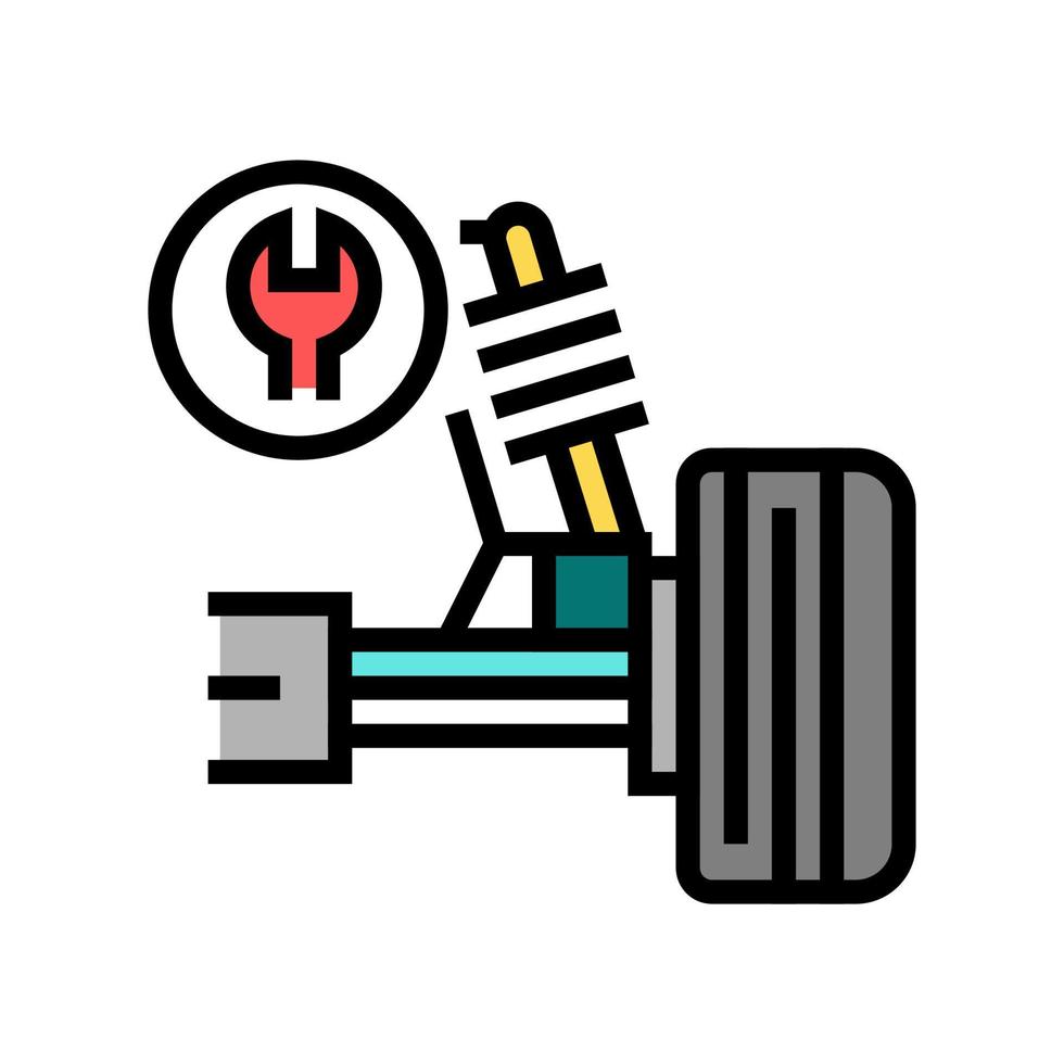 ball joint repair color icon vector isolated illustration