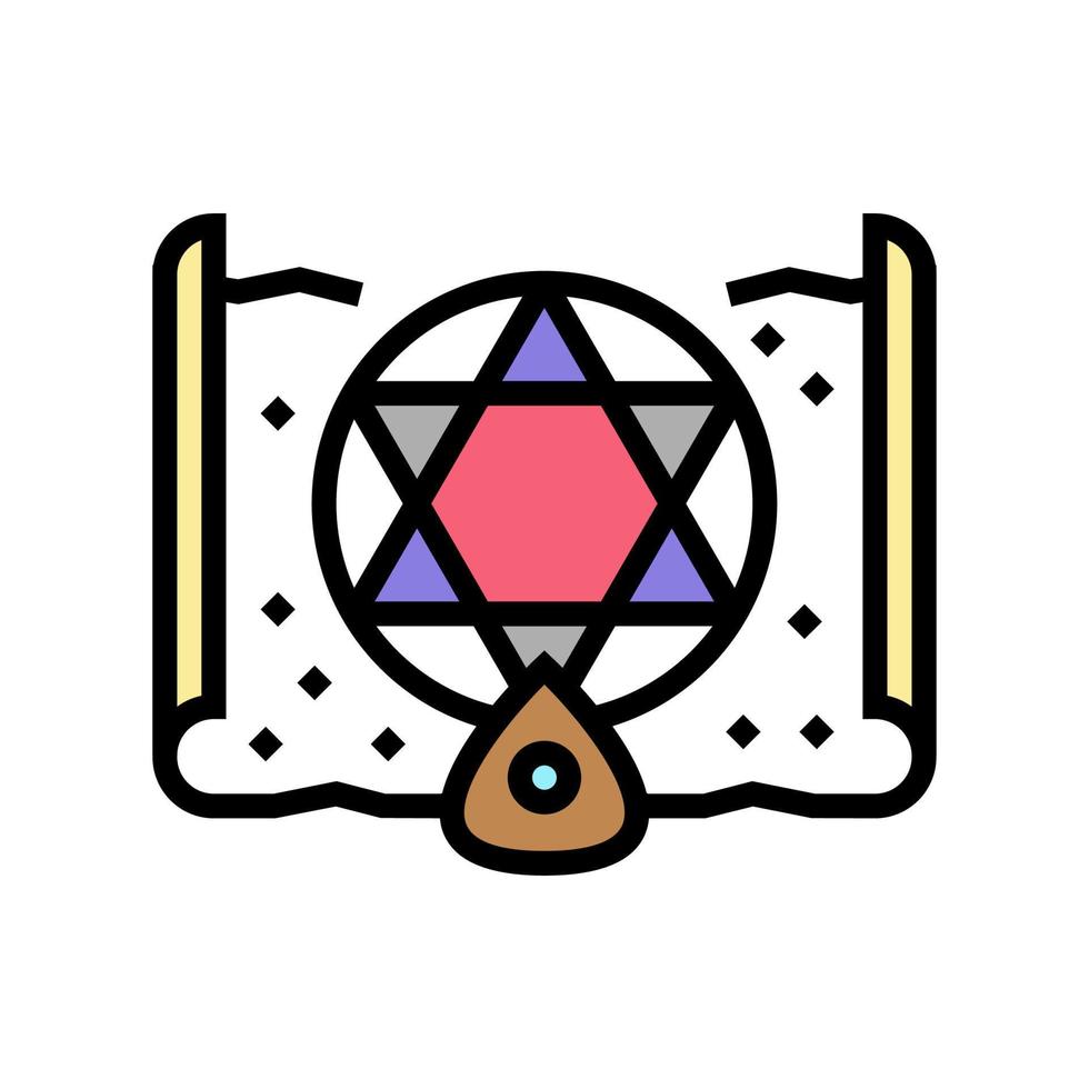 mystic magic color icon vector illustration