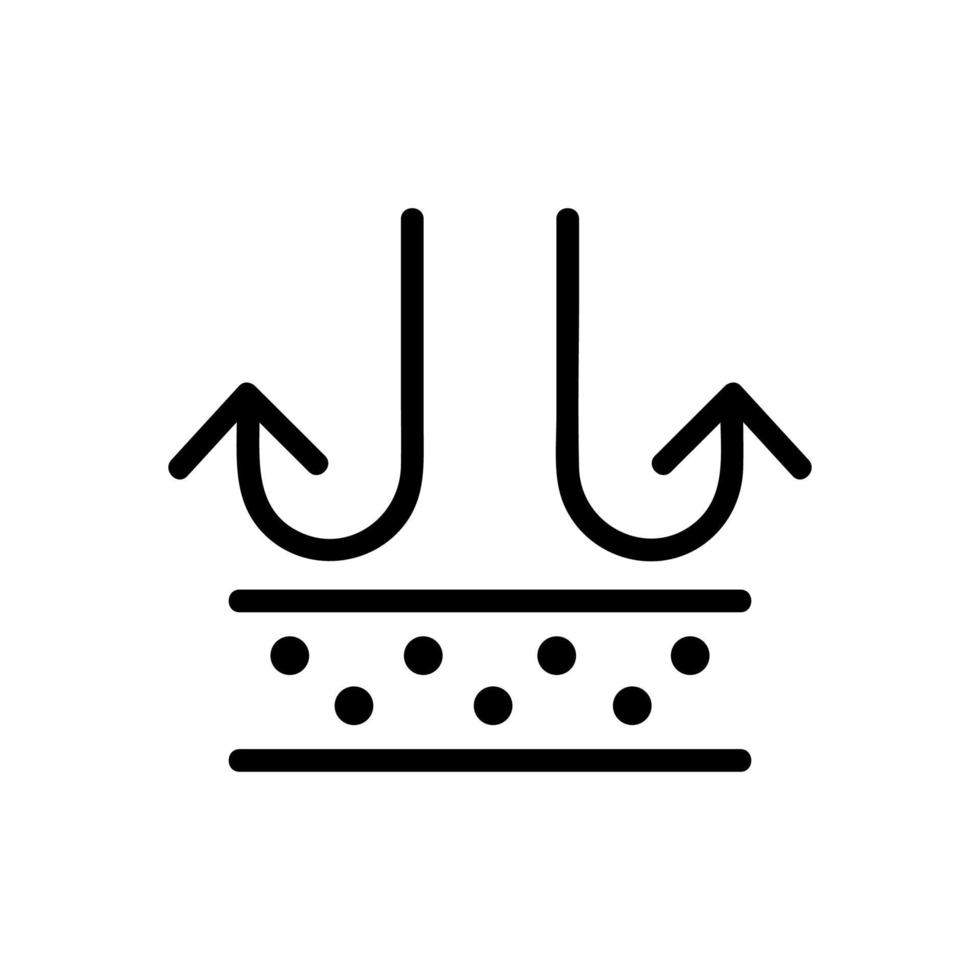 water-repellent vector icon. Isolated contour symbol illustration