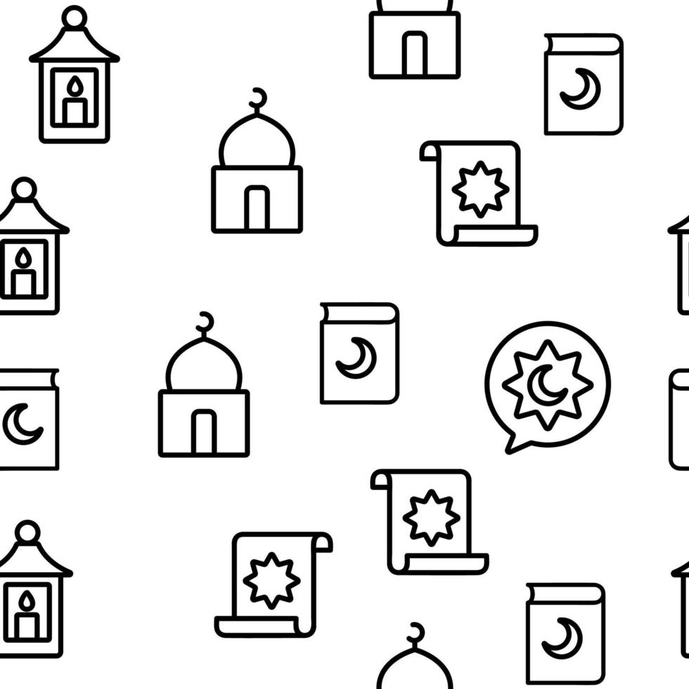 ramadán islam vector de patrones sin fisuras