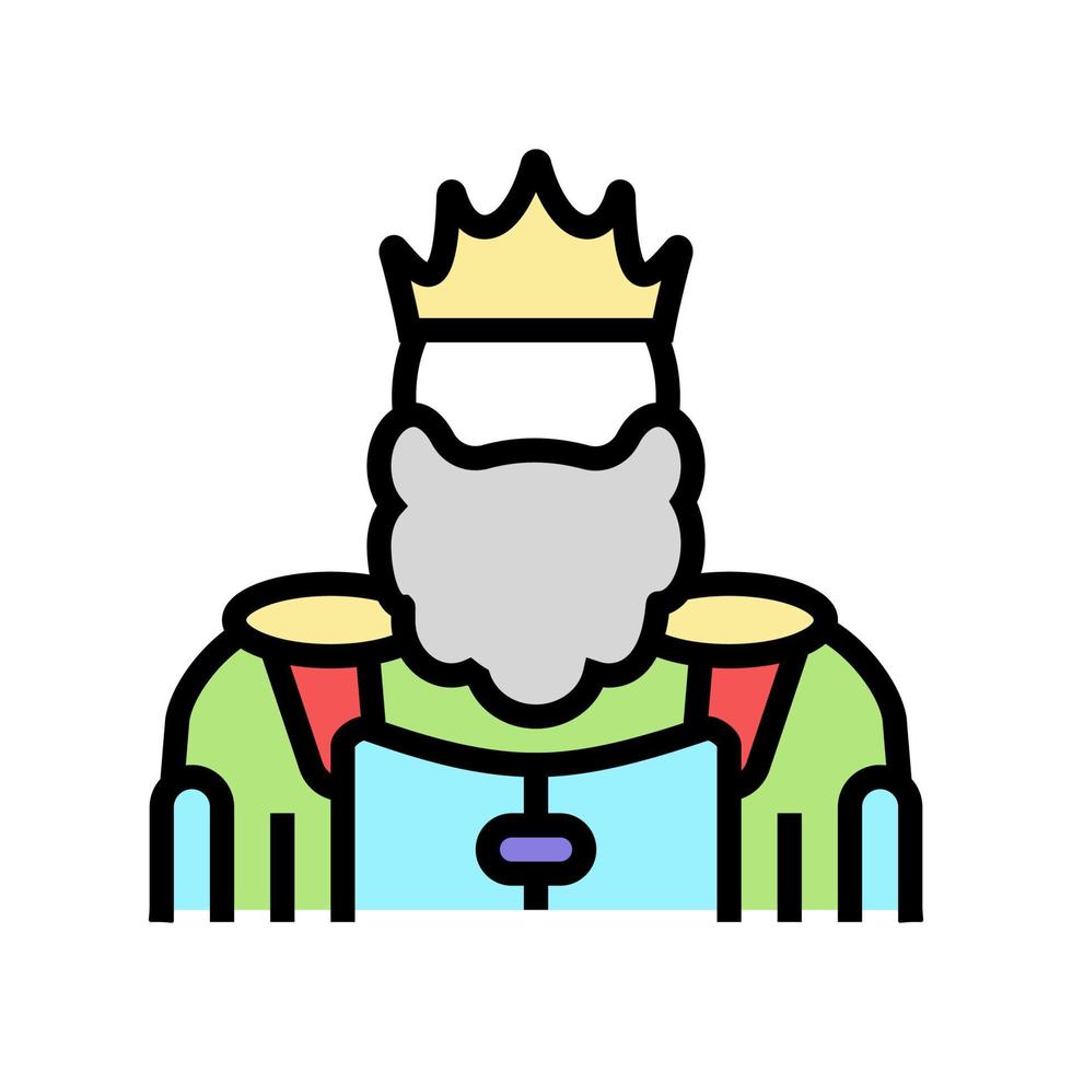 king kingdom color icon vector illustration