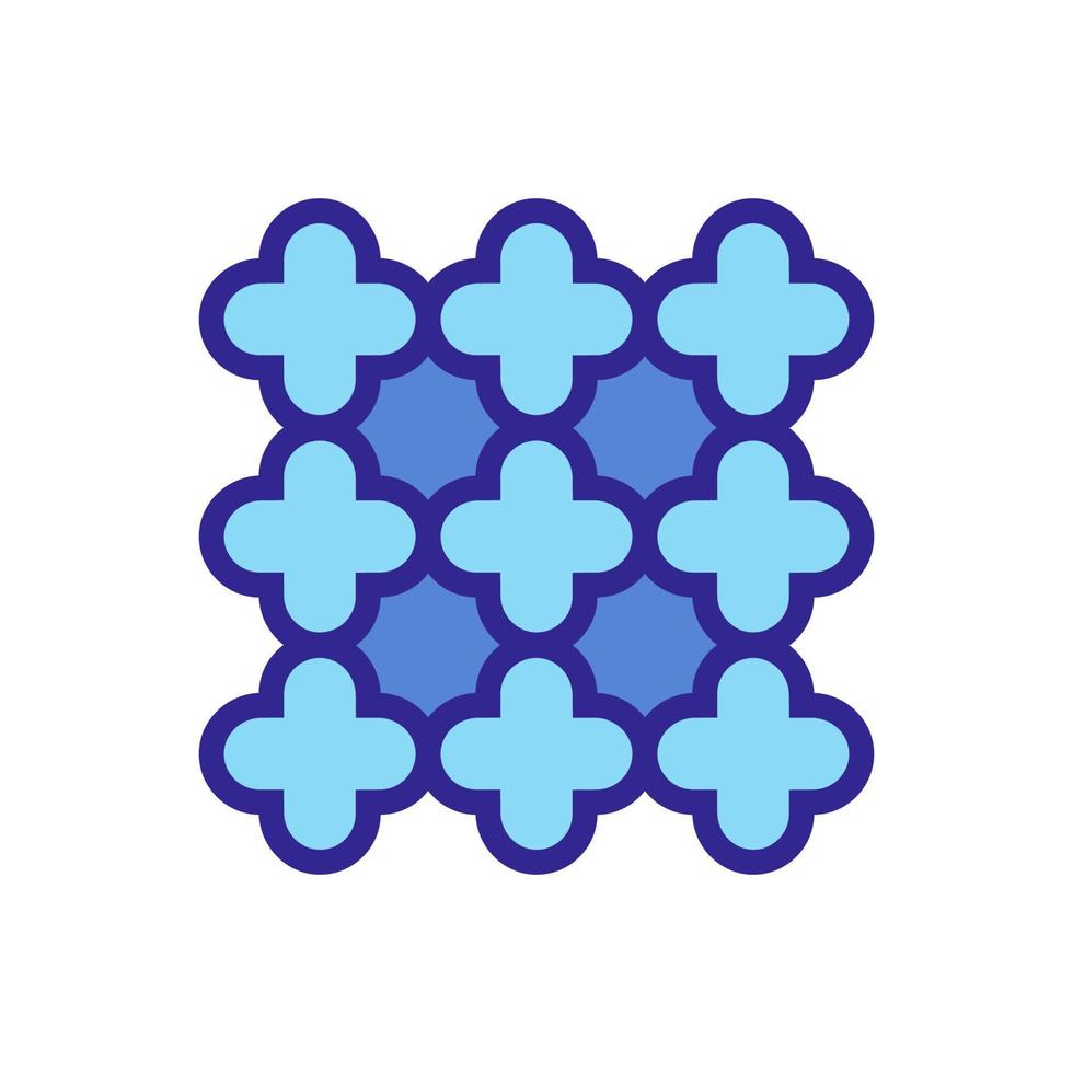 la ilustración de contorno de vector de icono de grietas de azulejo