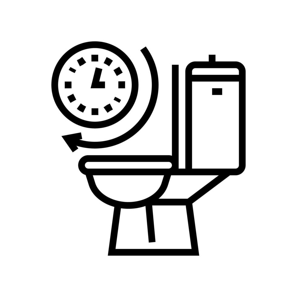 frequent urination line icon vector illustration
