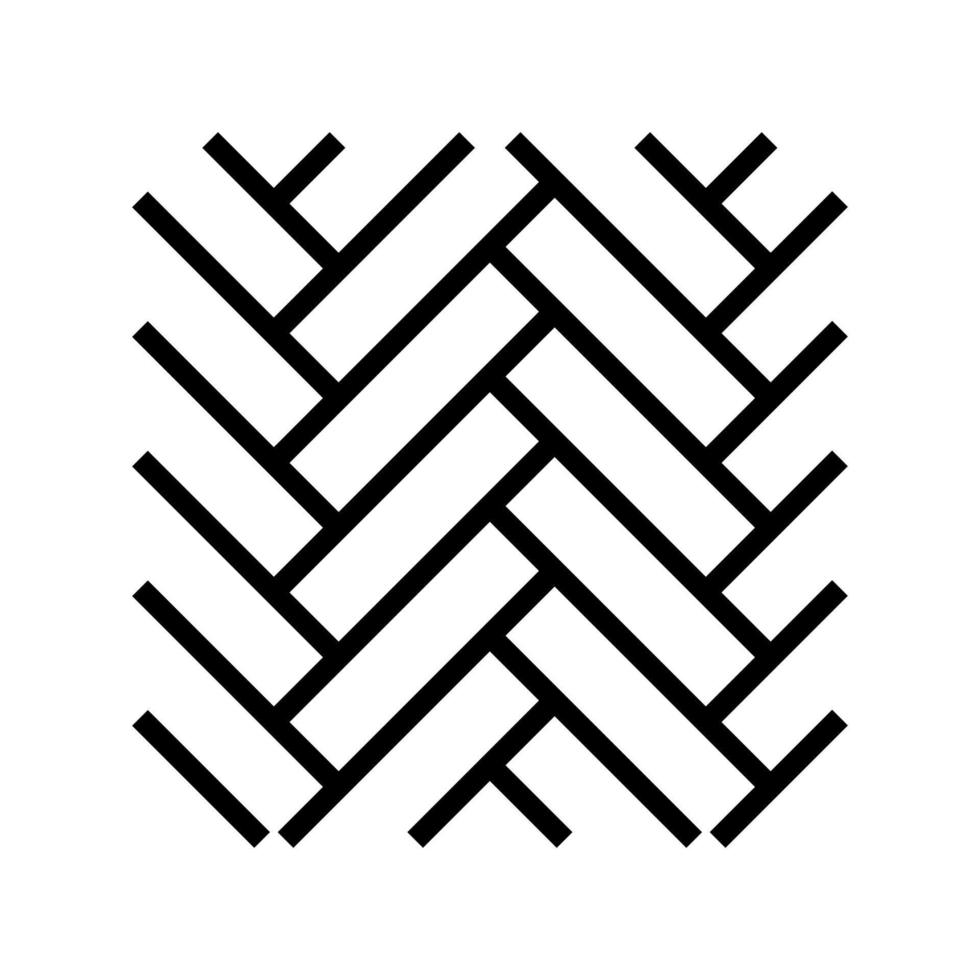 wood flooring parquet line icon vector illustration