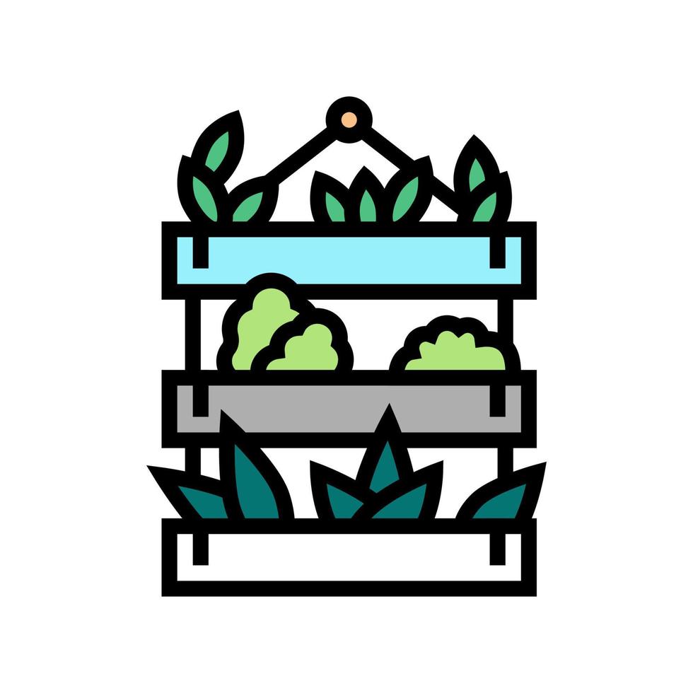 potted domestic plant color icon vector illustration