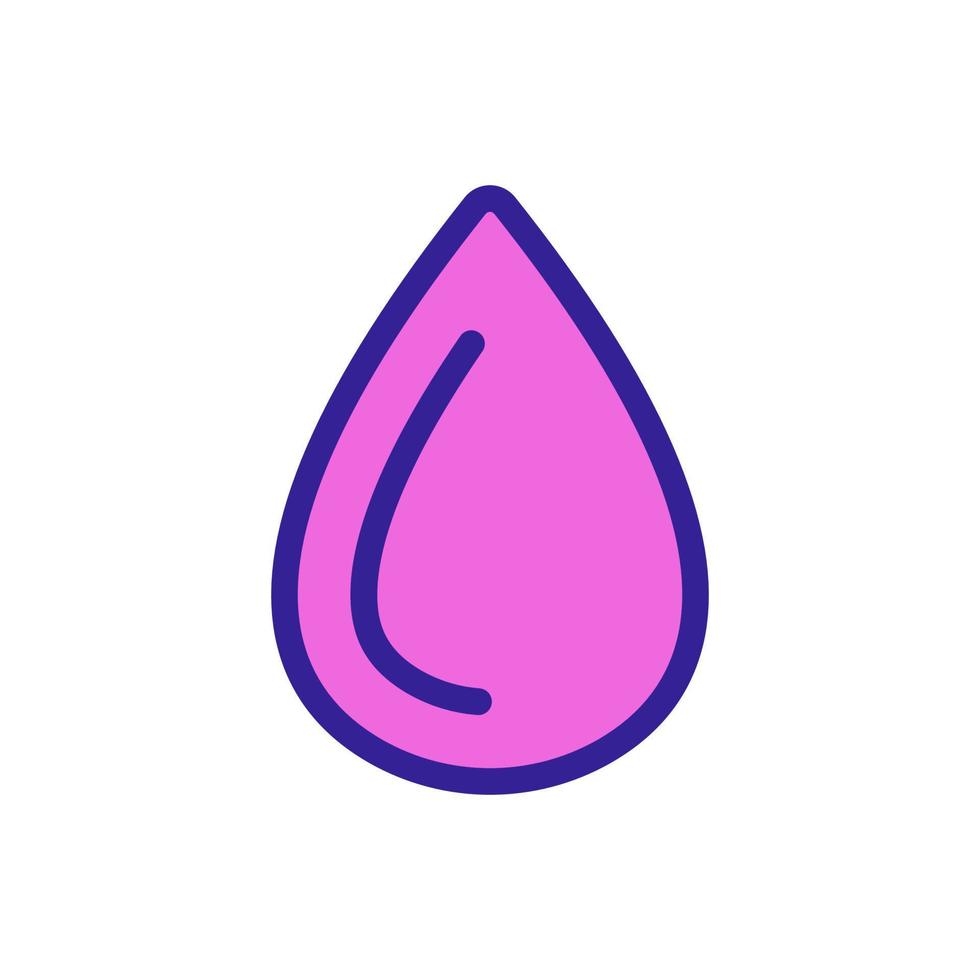 A drop of blood icon vector. Isolated contour symbol illustration vector