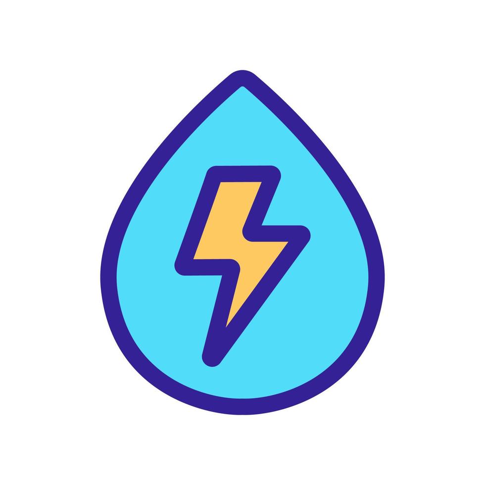 Energy fluid icon vector. Isolated contour symbol illustration vector