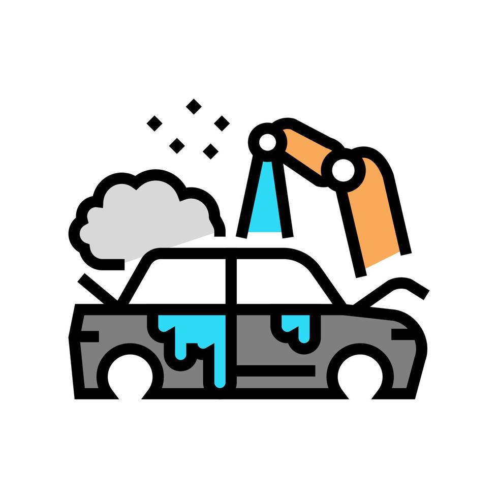 factory auto paint job color icon vector illustration