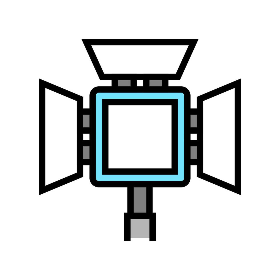 lightbox photography equipment color icon vector illustration