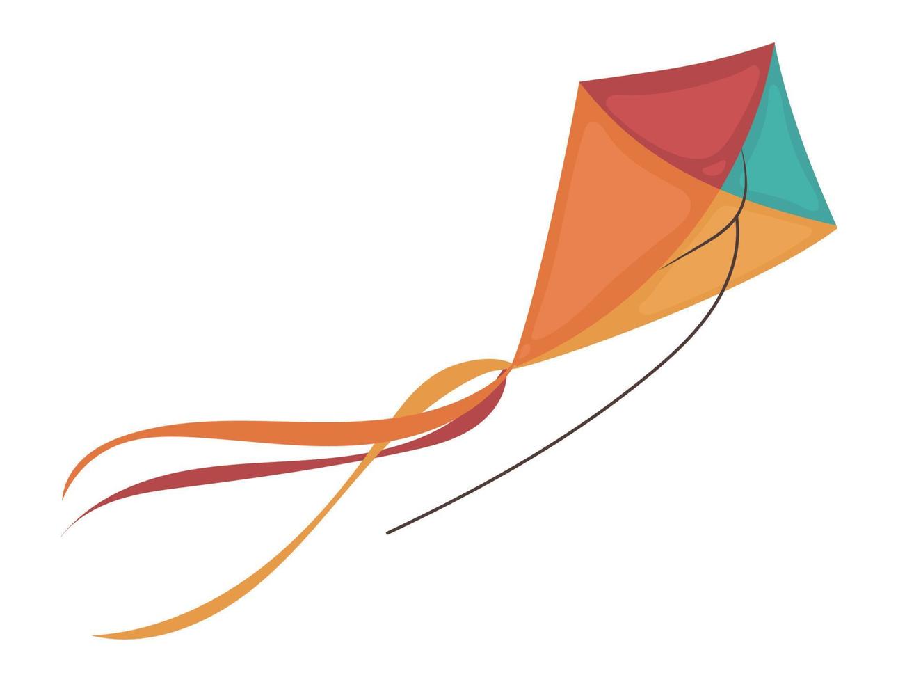 kite toy icon vector