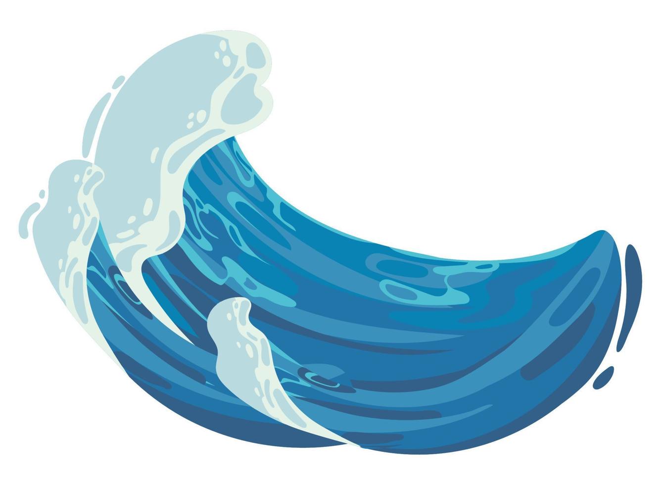 icono de ola oceánica vector