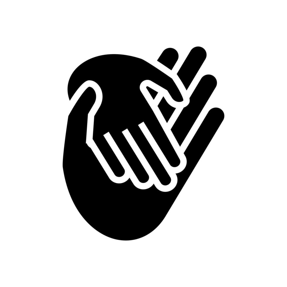 child care adoption glyph icon vector illustration