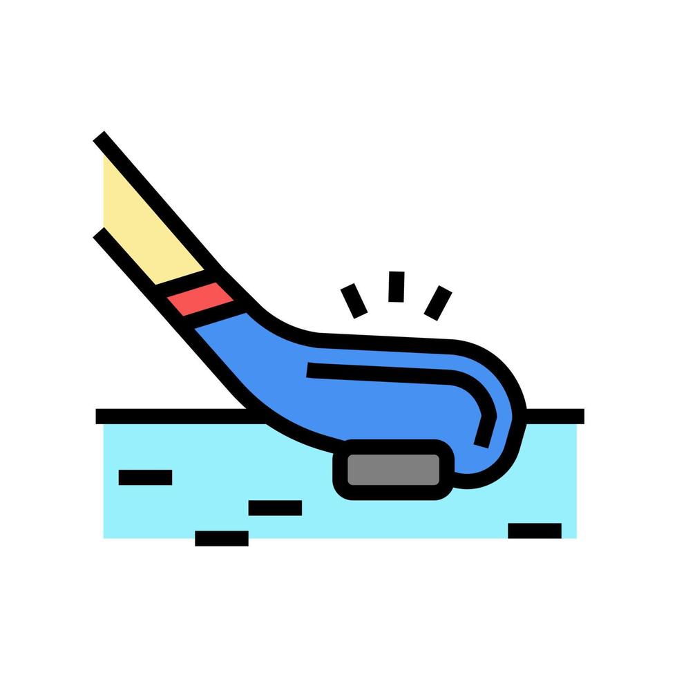 ilustración de vector de icono de color de juego de deporte de hockey