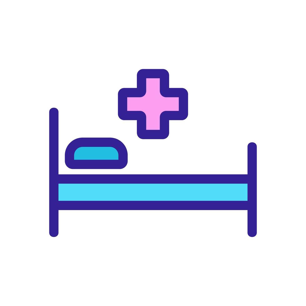 vector de icono de hospital. ilustración de símbolo de contorno aislado