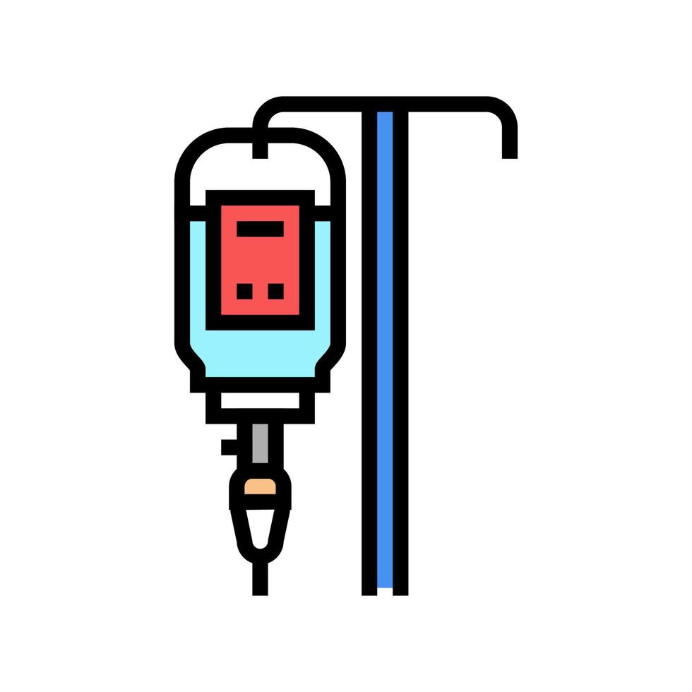 Ilustración de vector de icono de color de herramienta médica cuentagotas