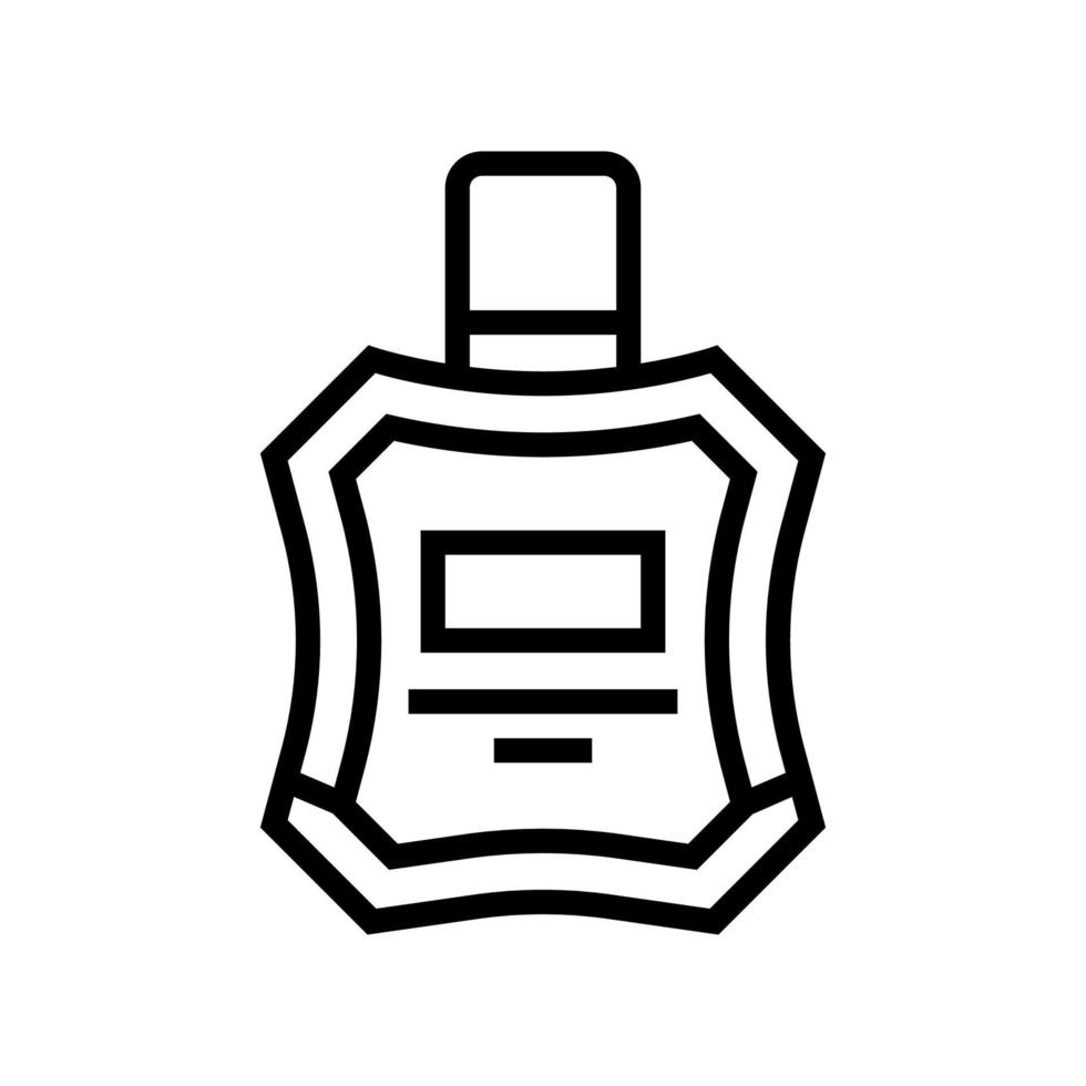 cologne perfume after shaving line icon vector illustration