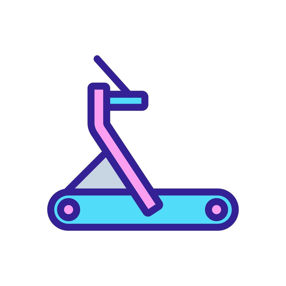 professional treadmills with twisting tape icon vector outline illustration
