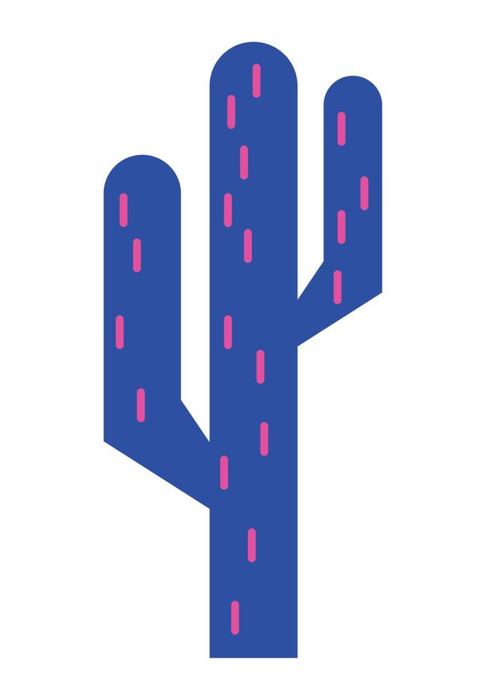 planta de cactus azul vector