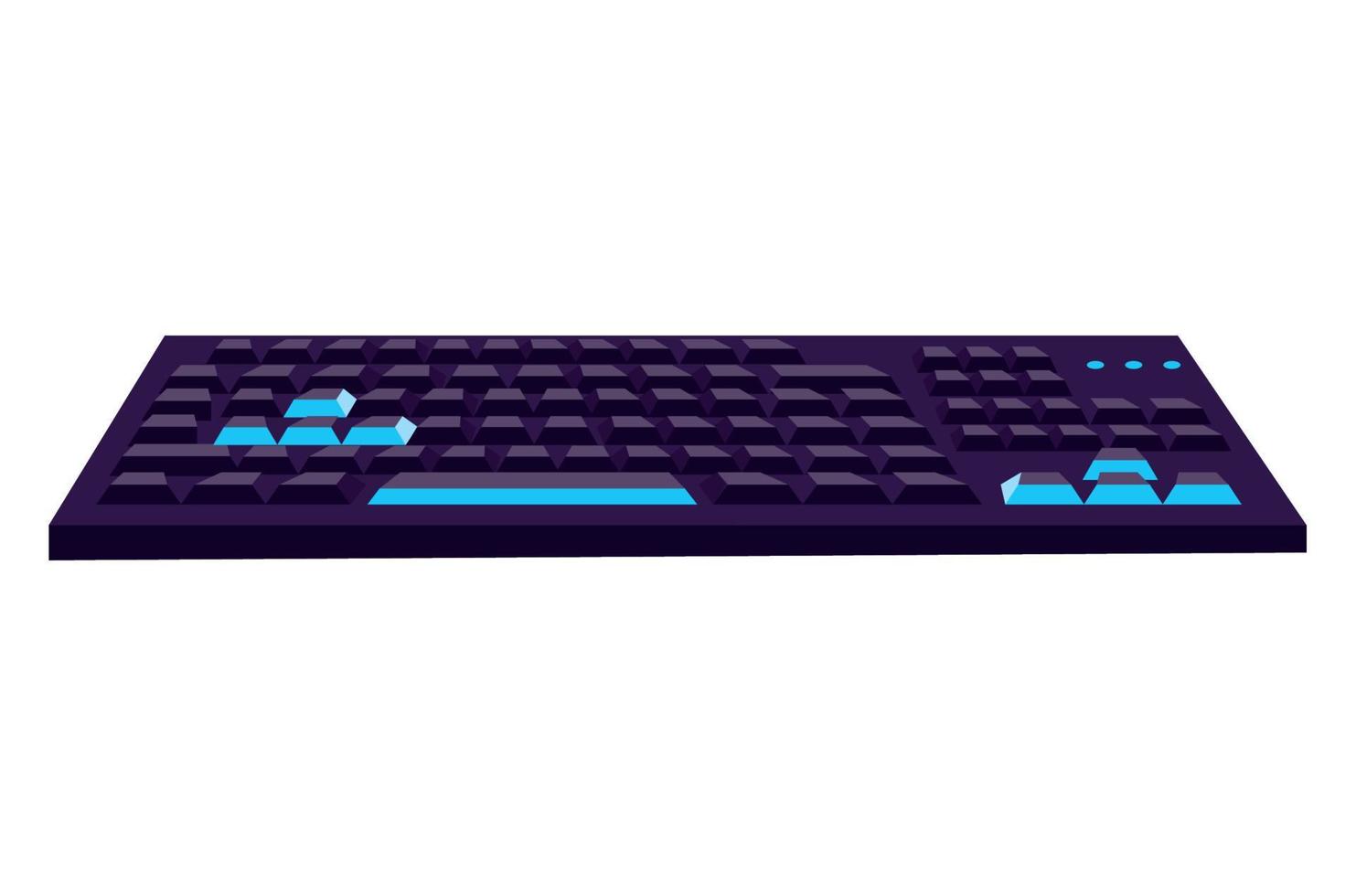 gamer computer keyboard vector