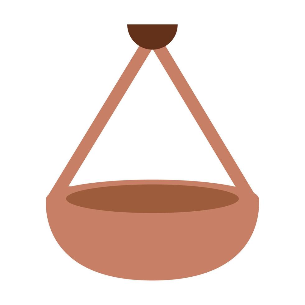 garden pot hanging vector