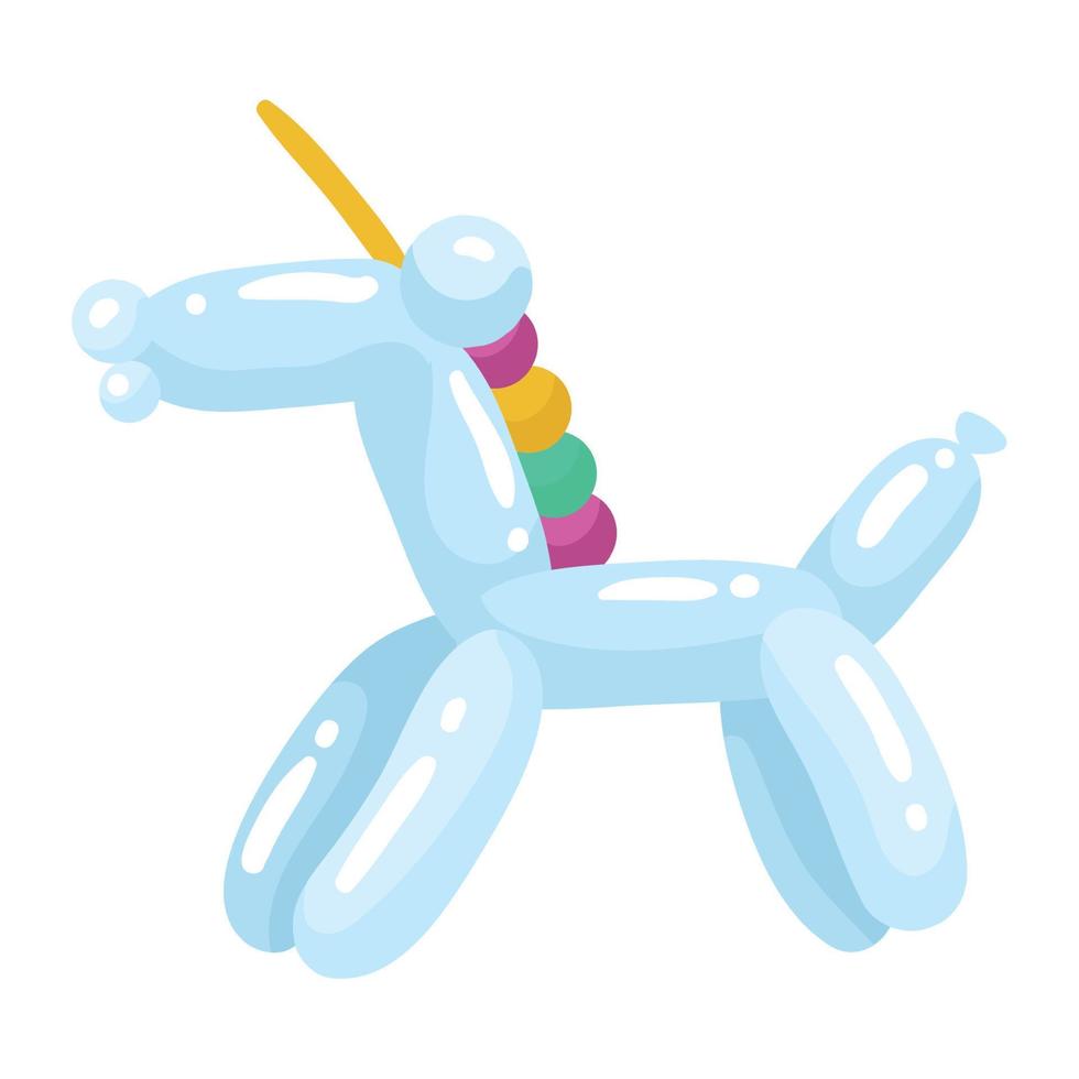 unicorn balloon air vector
