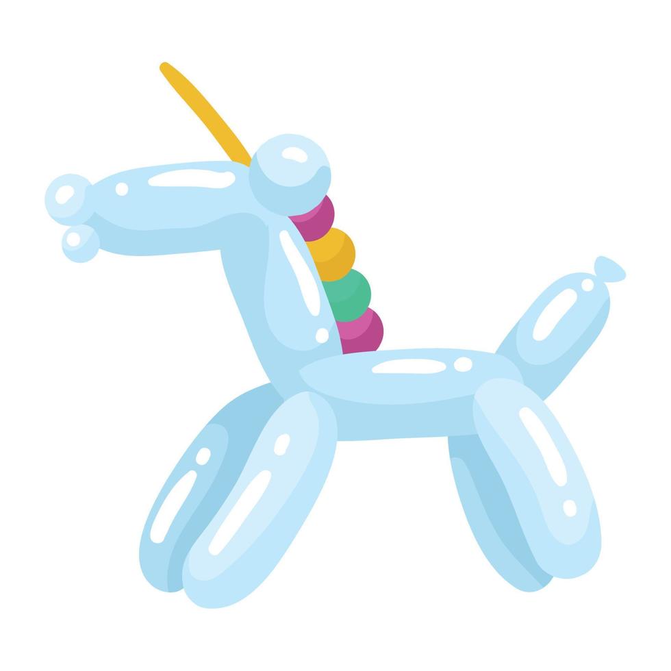 unicornio globo aire vector