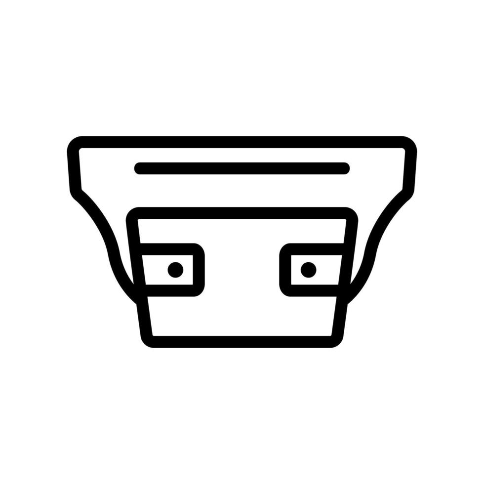 bolsa de cintura para llevar ilustración de contorno de vector de icono de efectivo