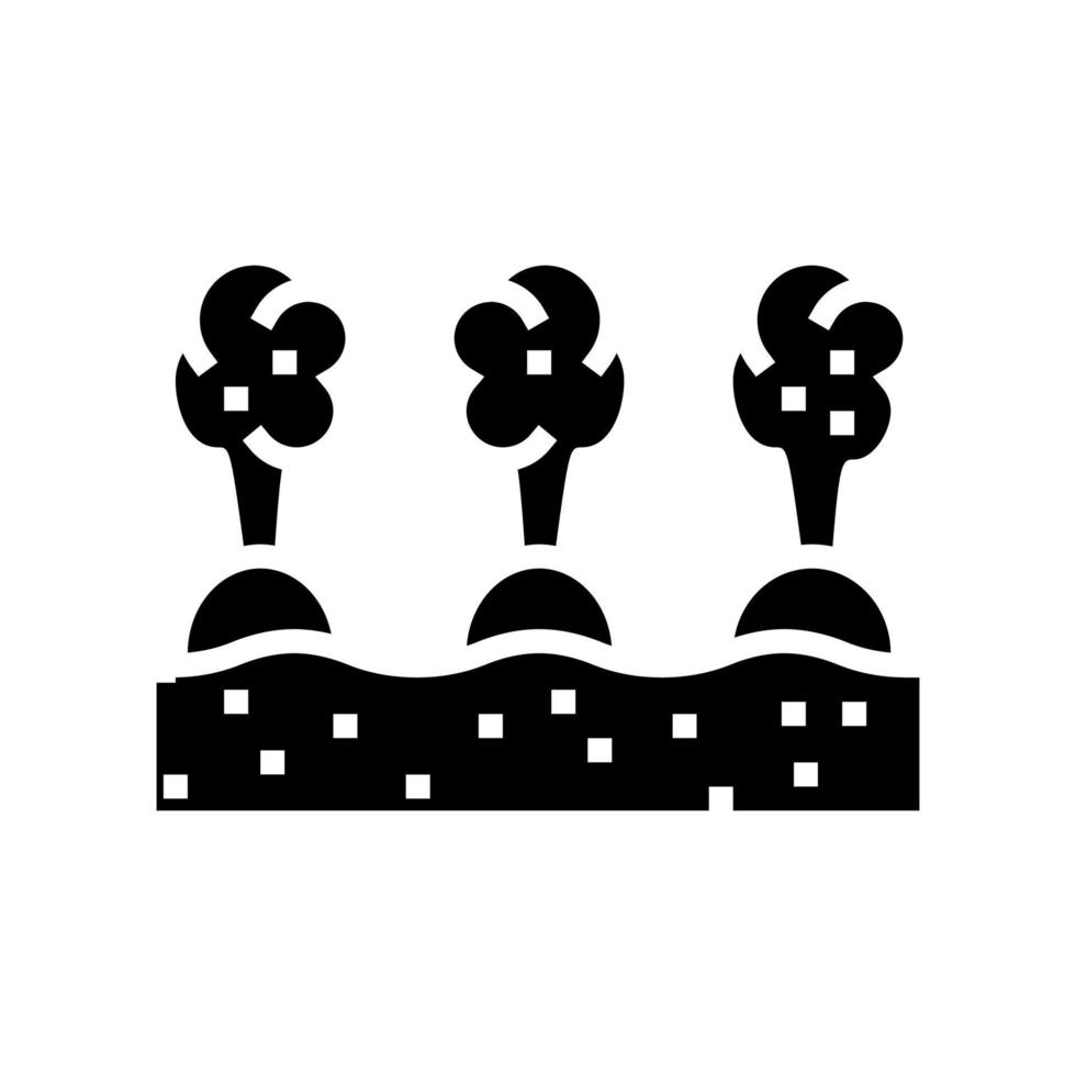 harvest gardening glyph icon vector illustration
