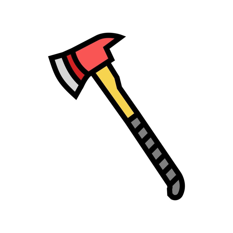 axe tool color icon vector illustration