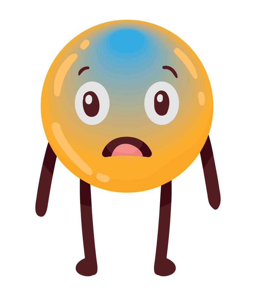 yellow sorry emoji vector