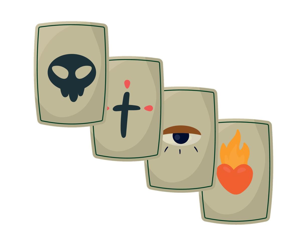 tarot card fortune teller vector