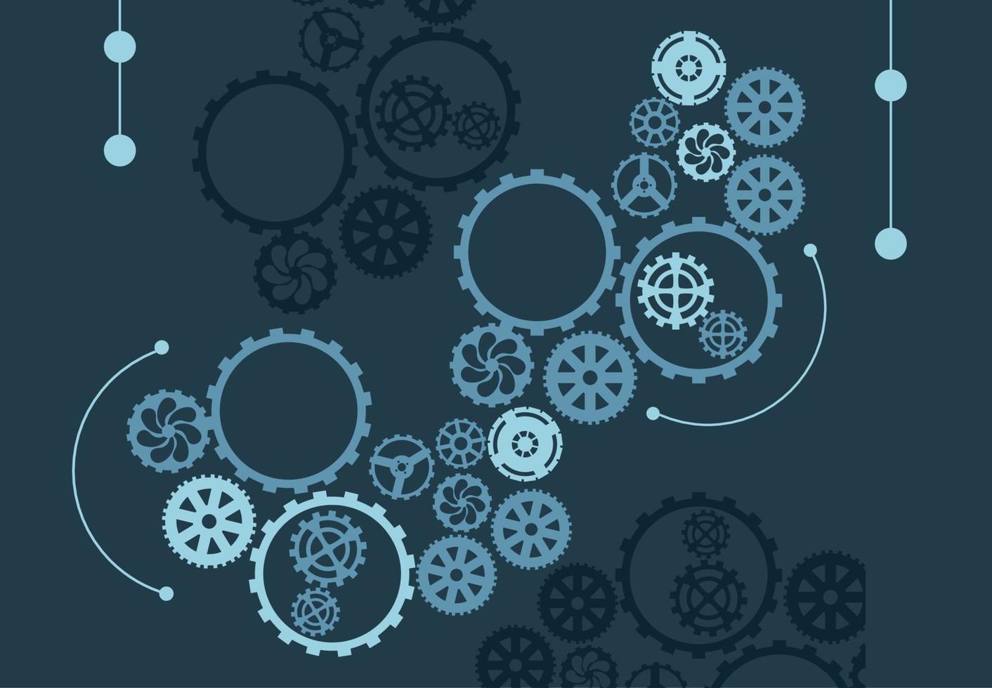 gray gears cogs vector