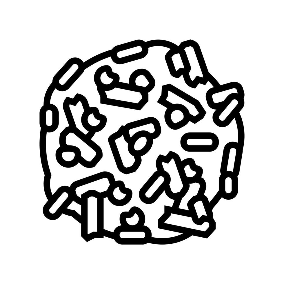 wood pellets line icon vector illustration