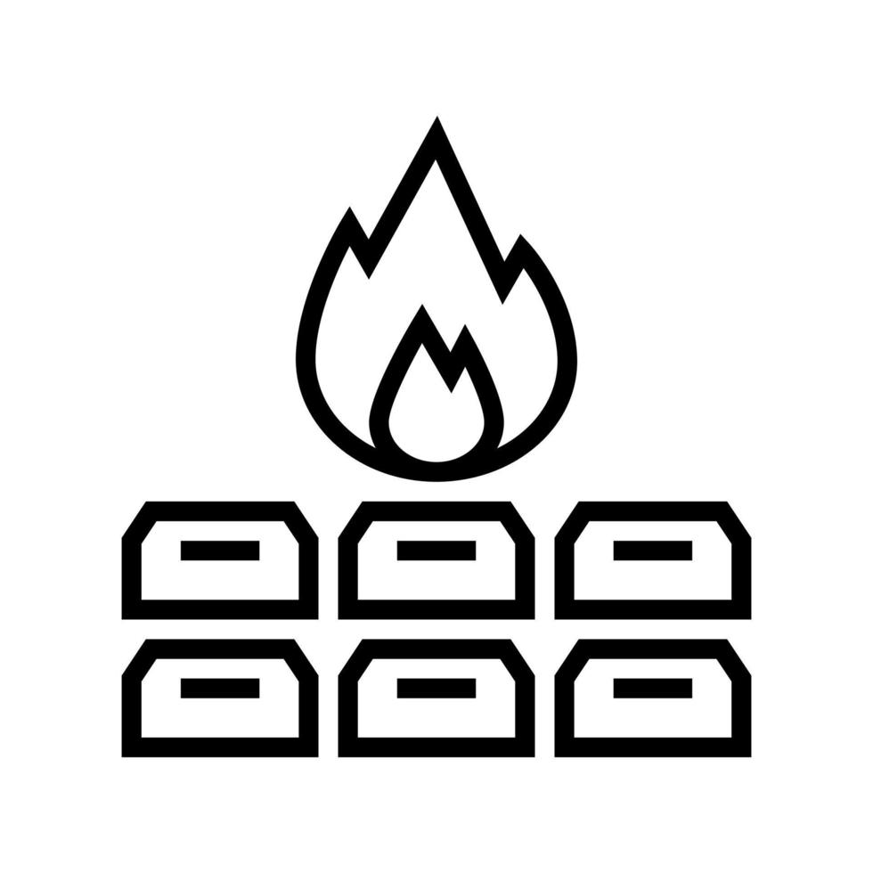 collective pet funeral line icon vector illustration